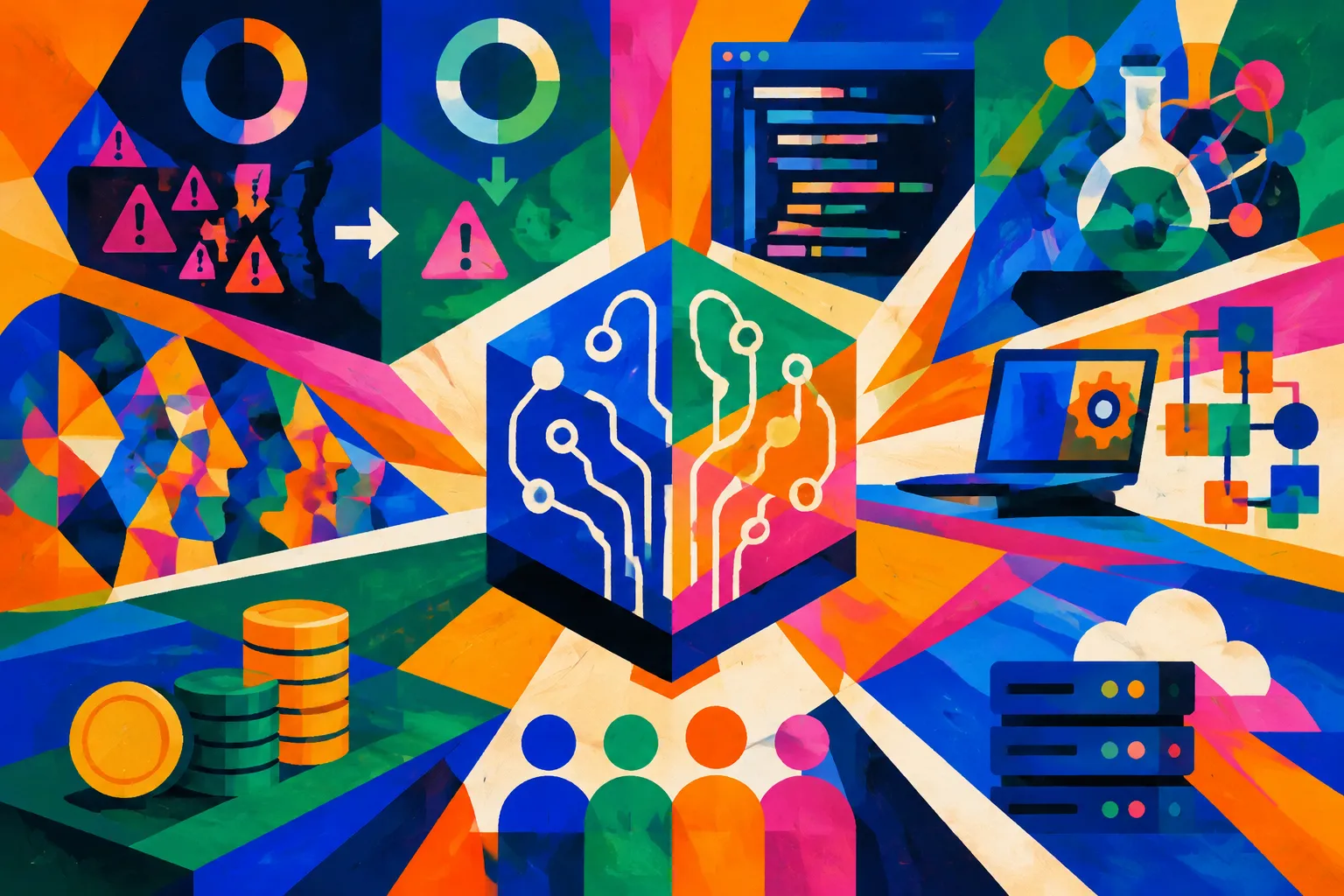 Ilustración conceptual generada con IA para «OpenAI dice que GPT-6.1 Terra reduce errores a 16,7% y está disponible».