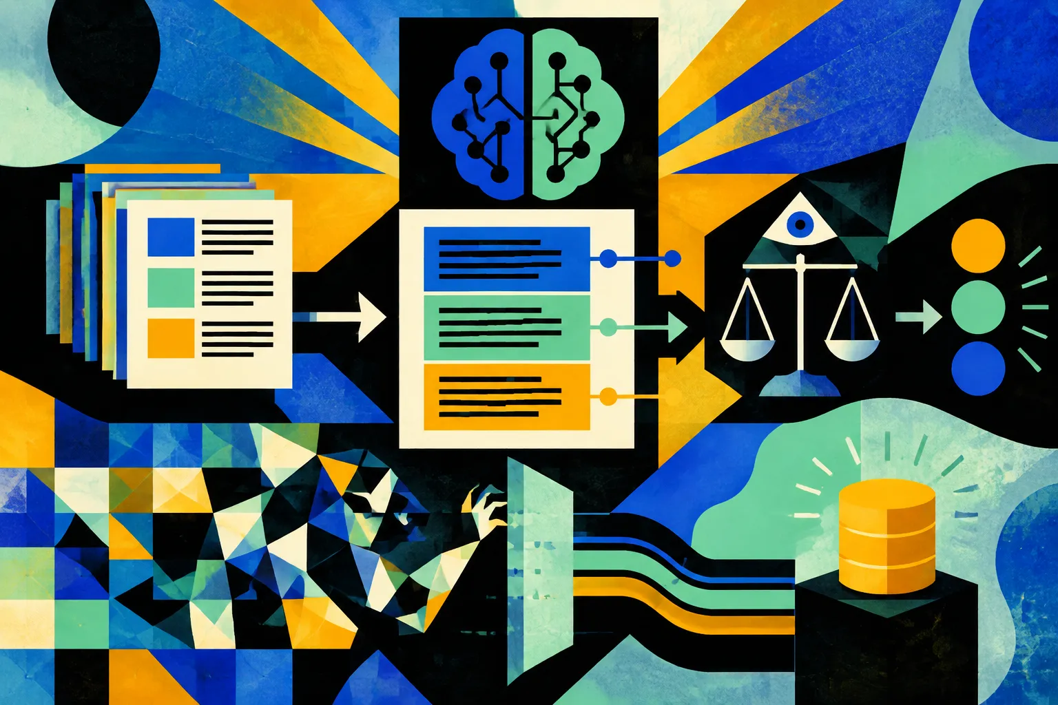 AI-generated conceptual illustration for “AI21 Labs publishes LIFT-Bench and LIFT-Train to reduce reward hacking in instruction-following RL”.
